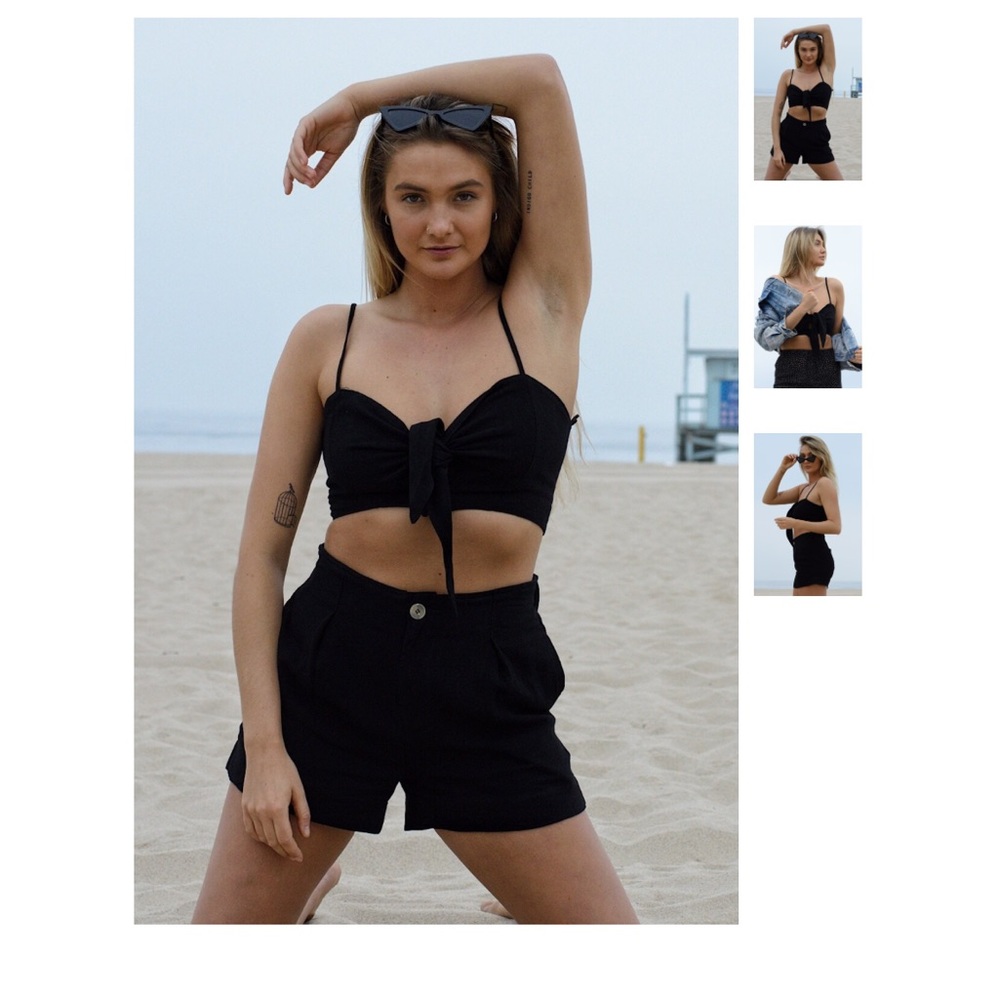 High Waist Black Short - Picture 2 of 6